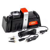 12 V/230 V car air compressor with pressure gauge