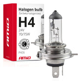 Bombilla halógena H4 24 V 75/70 W con filtro UV