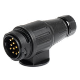 13-pin trailer plug set, front view
