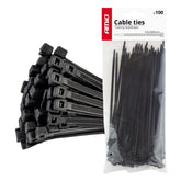 Bridas negras de 3,6 x 300 mm