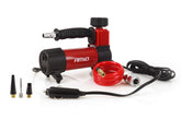 12V car compressor with air hose and pressure gauge