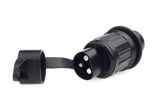 3-pin trailer plug with protective rubber sleeve