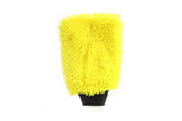 Guanto in microfibra giallo da 23 x 17 cm