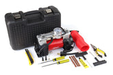 12V twin-cylinder car air compressor with carry bag