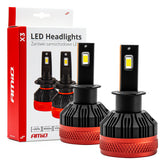 LED žárovky H3 řady X3 – pohled zepředu