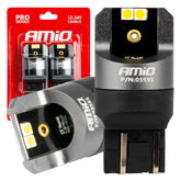 W21/5W 7443 LED bulbs with CANBUS and crisp 6000K white light