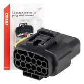 12-pin waterproof plug and socket set