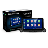 Mazda 3 2014-2019 – Bilmedie Connect 9" radio med Apple CarPlay og Android Auto vises med emballage.
