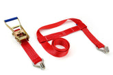 Ratchet strap for car trailer with webbing and buckles, 5,000 kg and 3 metres