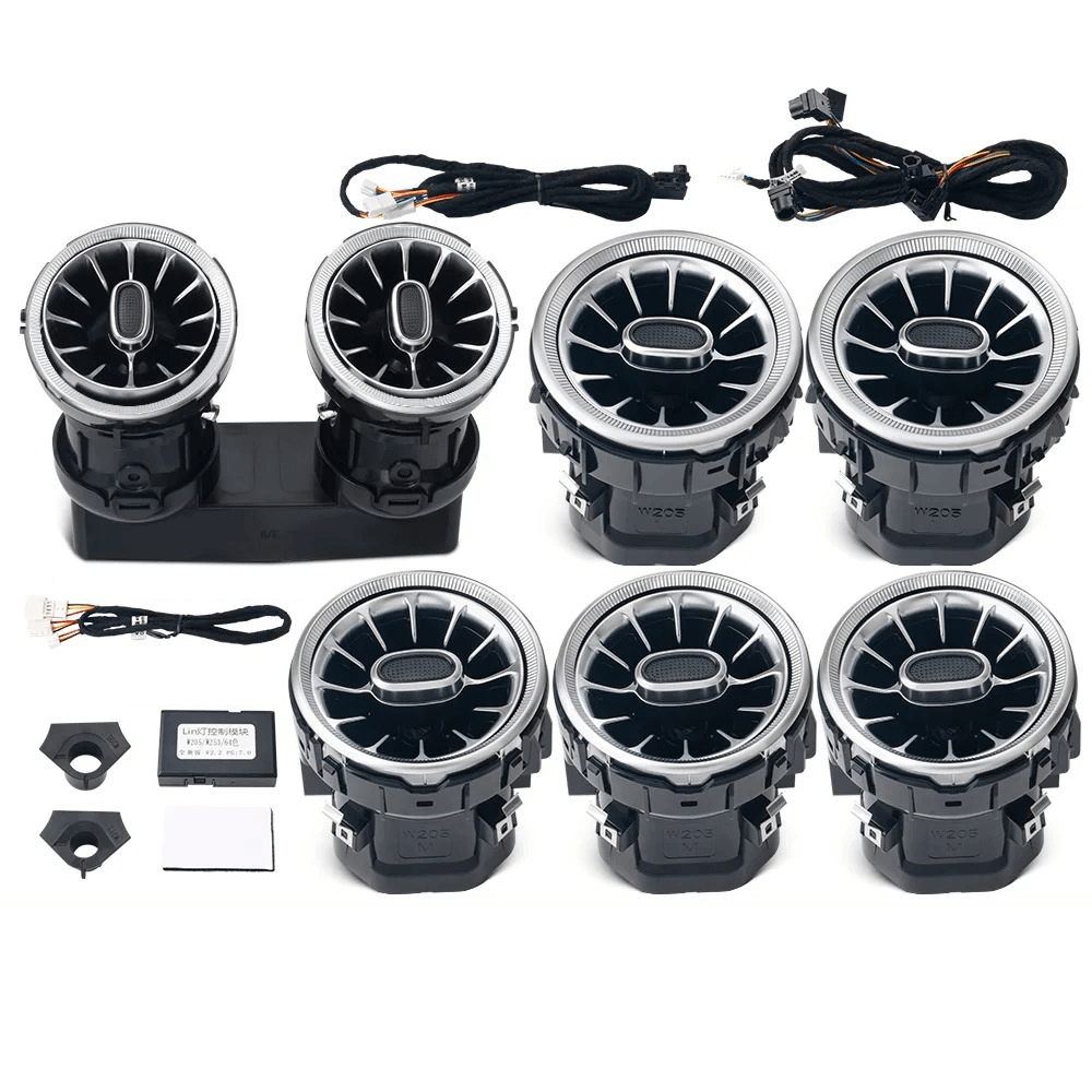 Ambient belysning til luftdyser – Mercedes A/CLA/C/E/GLC 15-25 – Bilmedie.dk