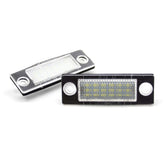 LED registreringsskyltbelysning VW & Skoda – CANBUS (Golf 5, Passat, Touran m.fl.) med kraftigt vitt ljus.