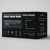 Anslut 1-DIN bilradio med Bluetooth 5.0, FM, USB, AUX & handsfree