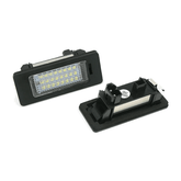 LED registreringsskyltbelysning BMW – Vit LED (E90, F30, E60, X5 m.fl.) produktbild med kraftigt ljus.