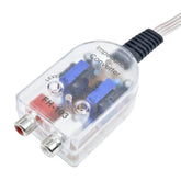 2-kanals High to Low Converter – RCA linjeutgångsadapter för bilradio