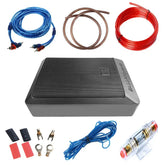 600W aktívny auto subwoofer 12V – kompaktný basový reproduktor s audio káblom