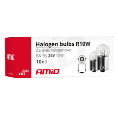 R10W halogen bulb with BA15s socket