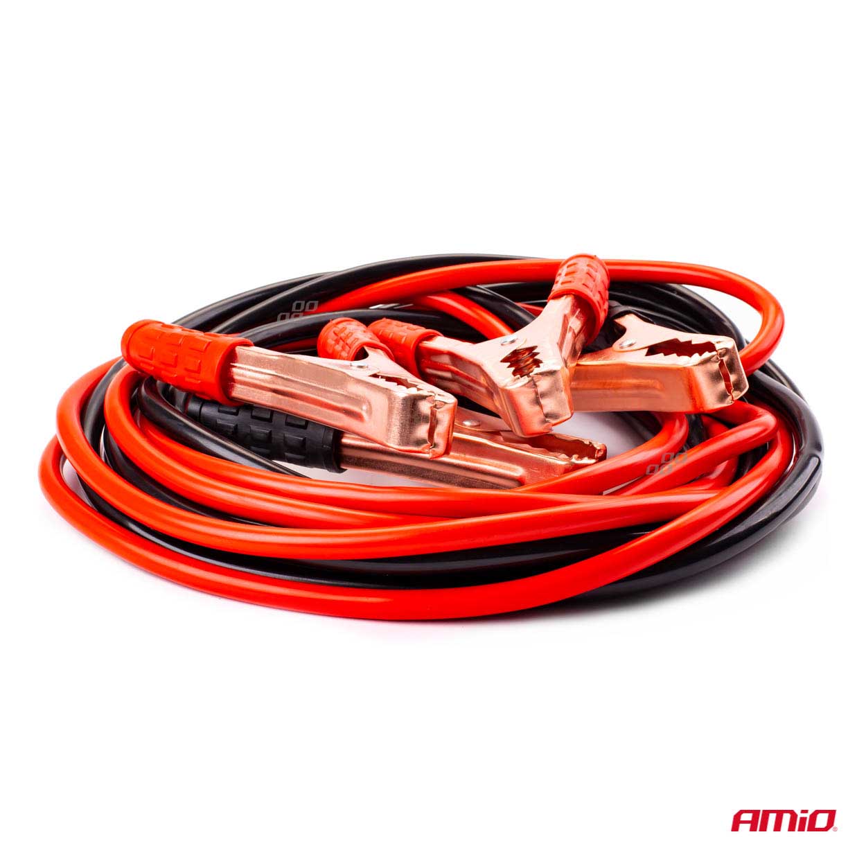 Jump leads with heavy-duty crocodile clips and a 6-metre length