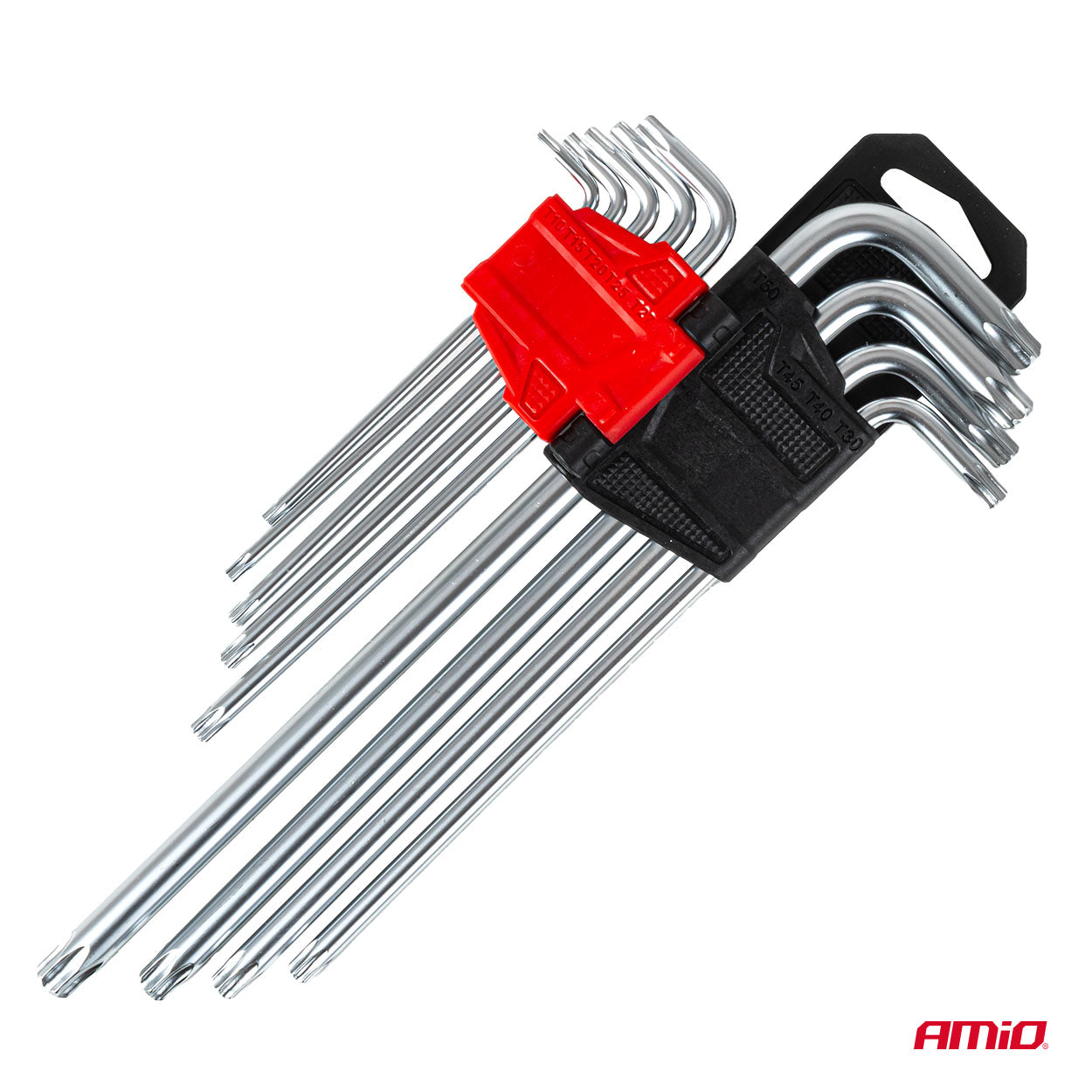 Klíče Torx z chrom-vanadiové oceli CrV s organizérem