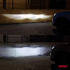 Primer plano de los faros LED H4 RS+