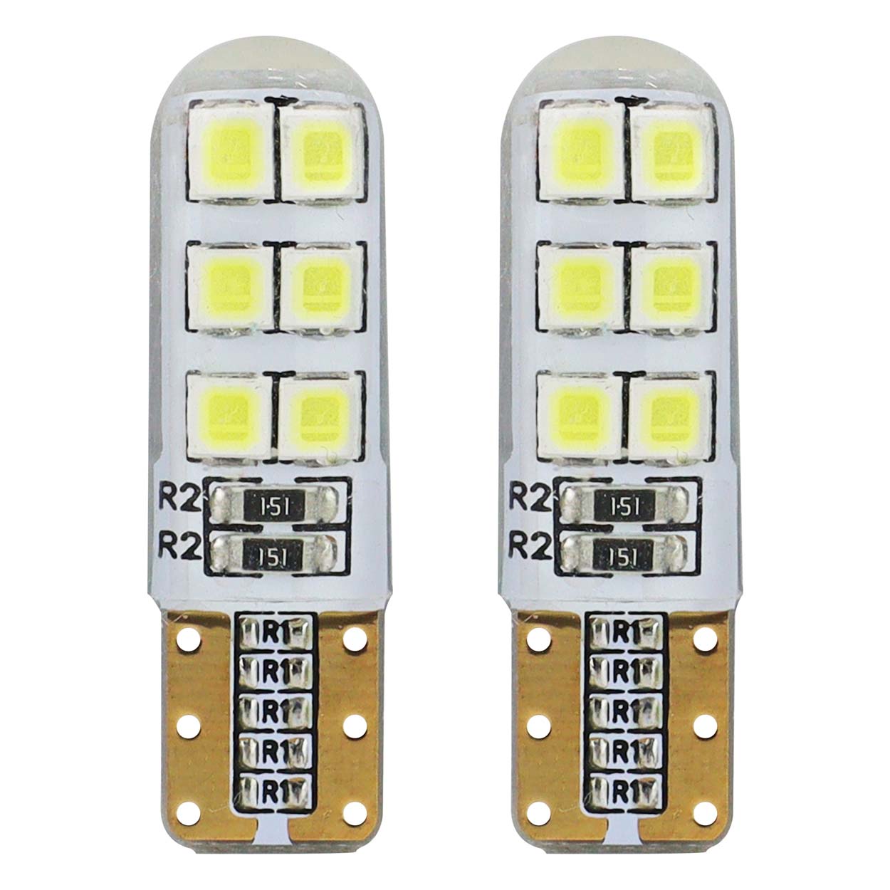LED крушка T10 W5W с 12 SMD 2835 диода
