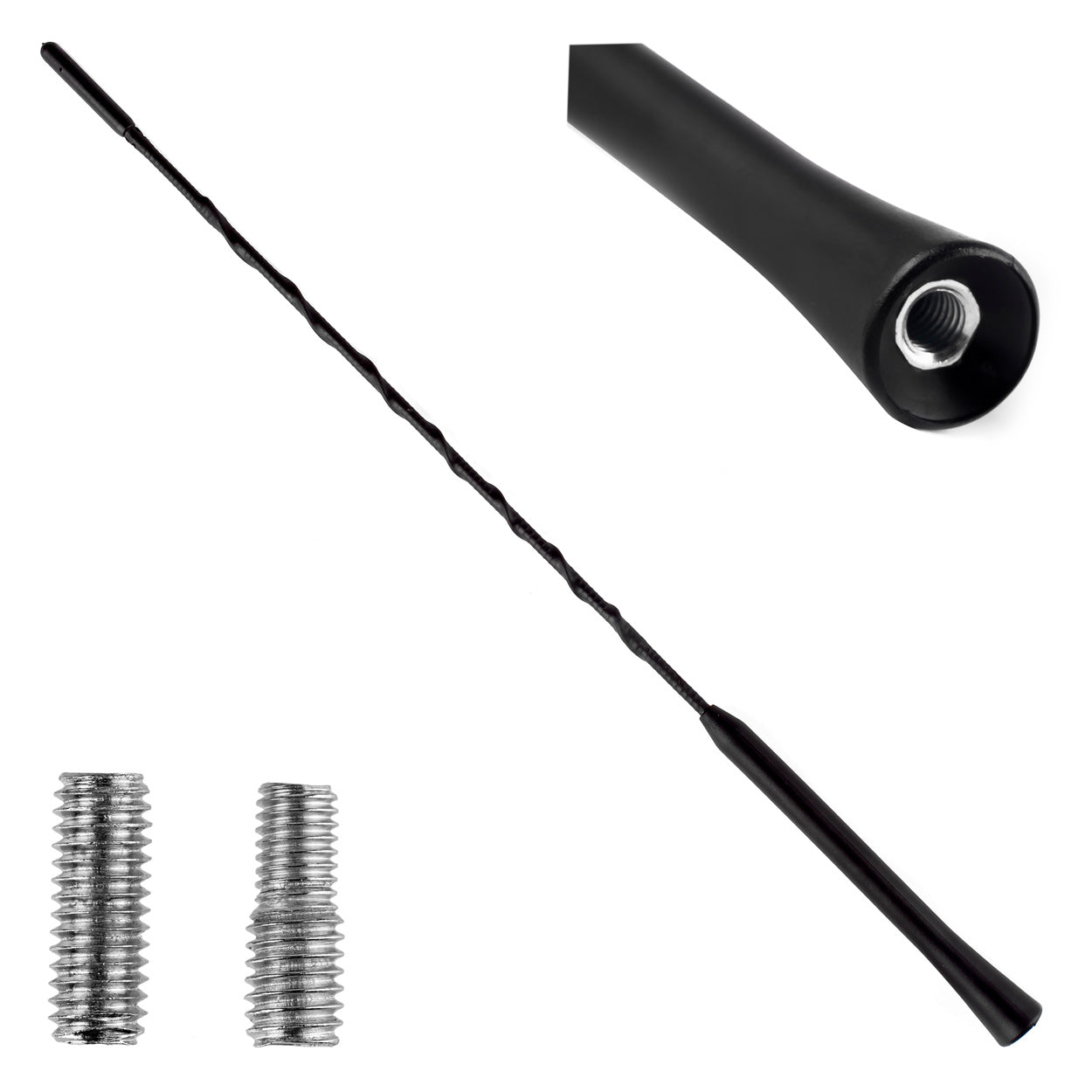 Autóantenna 41 cm-es antenna rúddal és 5/6 mm-es adapterrel