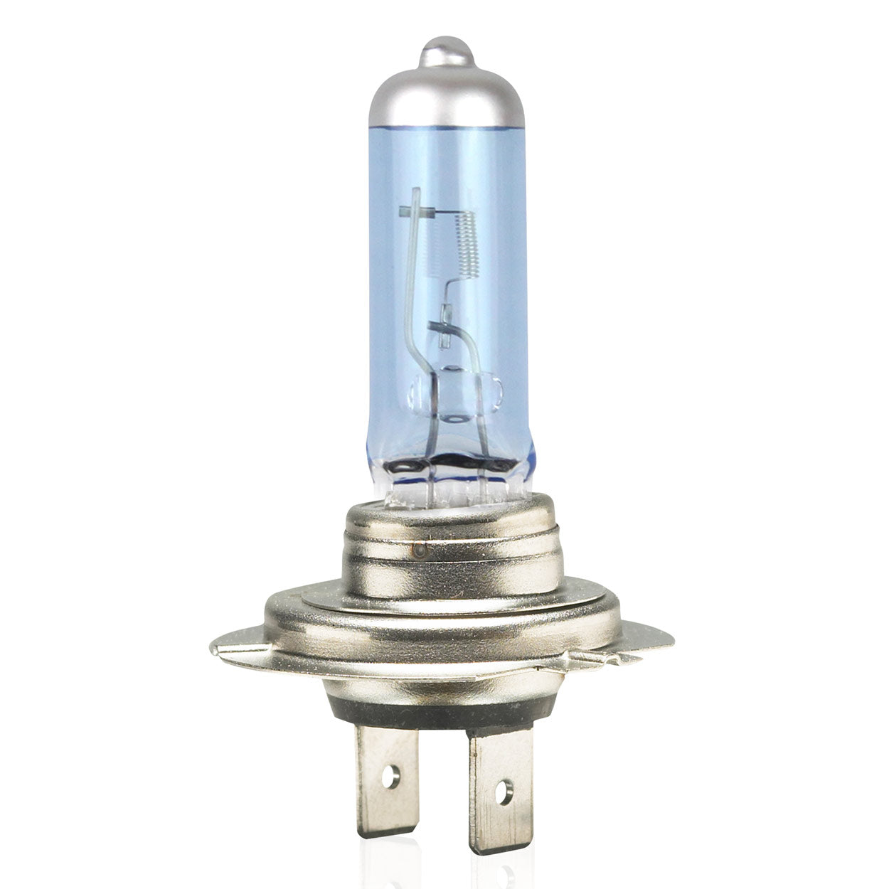 H7 Super White halogen bulb viewed from the side