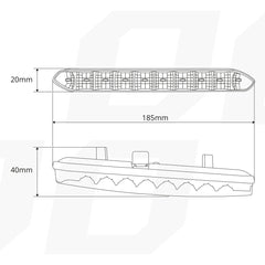 Luci diurne DRL 810 con fila di LED