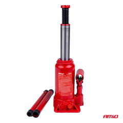 Hydraulic bottle jack, side view