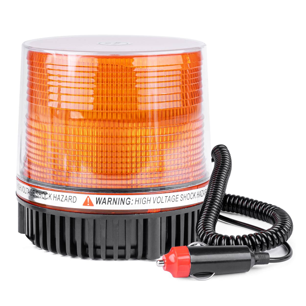 Strobe LED-varsellampe på 12 V med oransje lys
