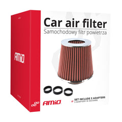 Filtre à air conique avec coton et grille en acier inoxydable