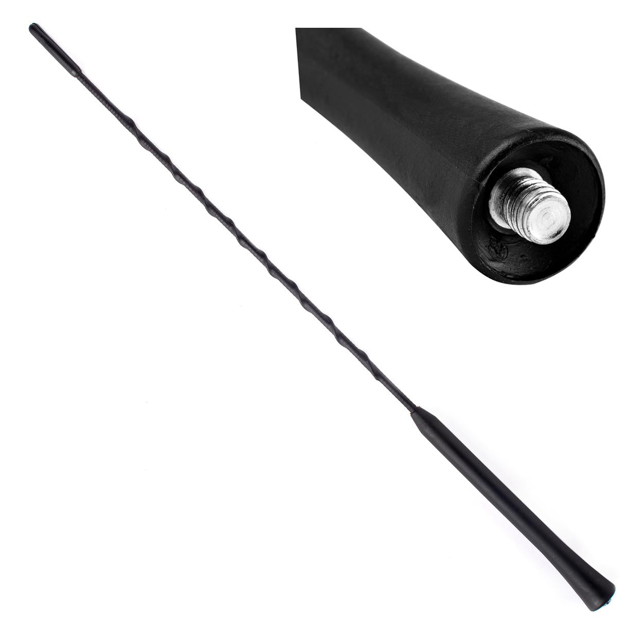 Bilantennemast på 40 cm med 6 mm gjenge