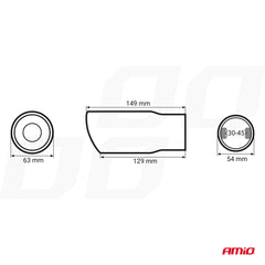 MT 011 exhaust tip for muffler