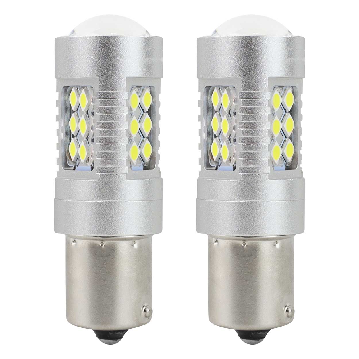 LED крушка 1156 BA15S P21W с 6000K бяла светлина