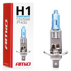 Modrá halogenová žárovka H1 12 V 55 W Super White
