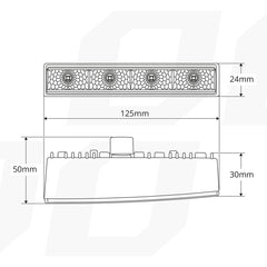 Feux de jour DRL 540 PRO avec verre frontal