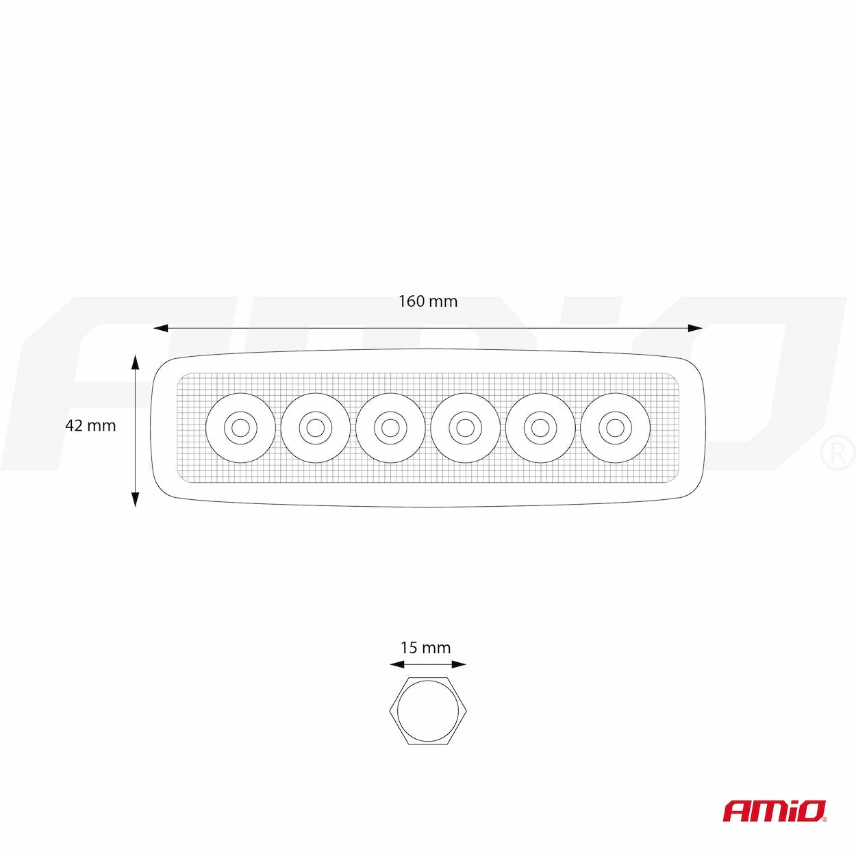 AWL01 munkalámpa 6 LED-del