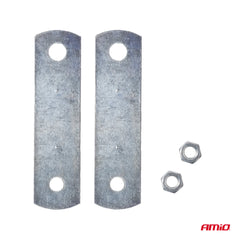 Kit de 2 klaxons chromés pour 12 V