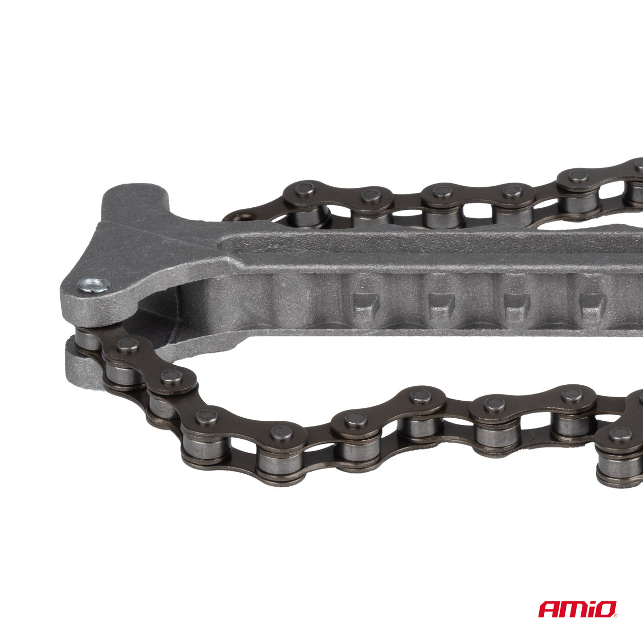 Side view of chain wrench for oil filter