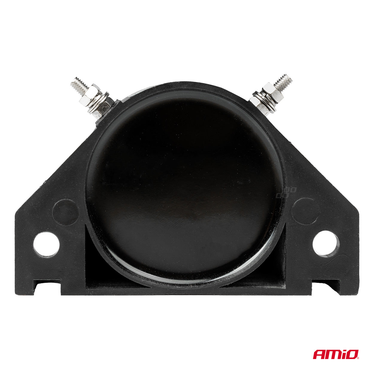 Reverse alarm with mounting base