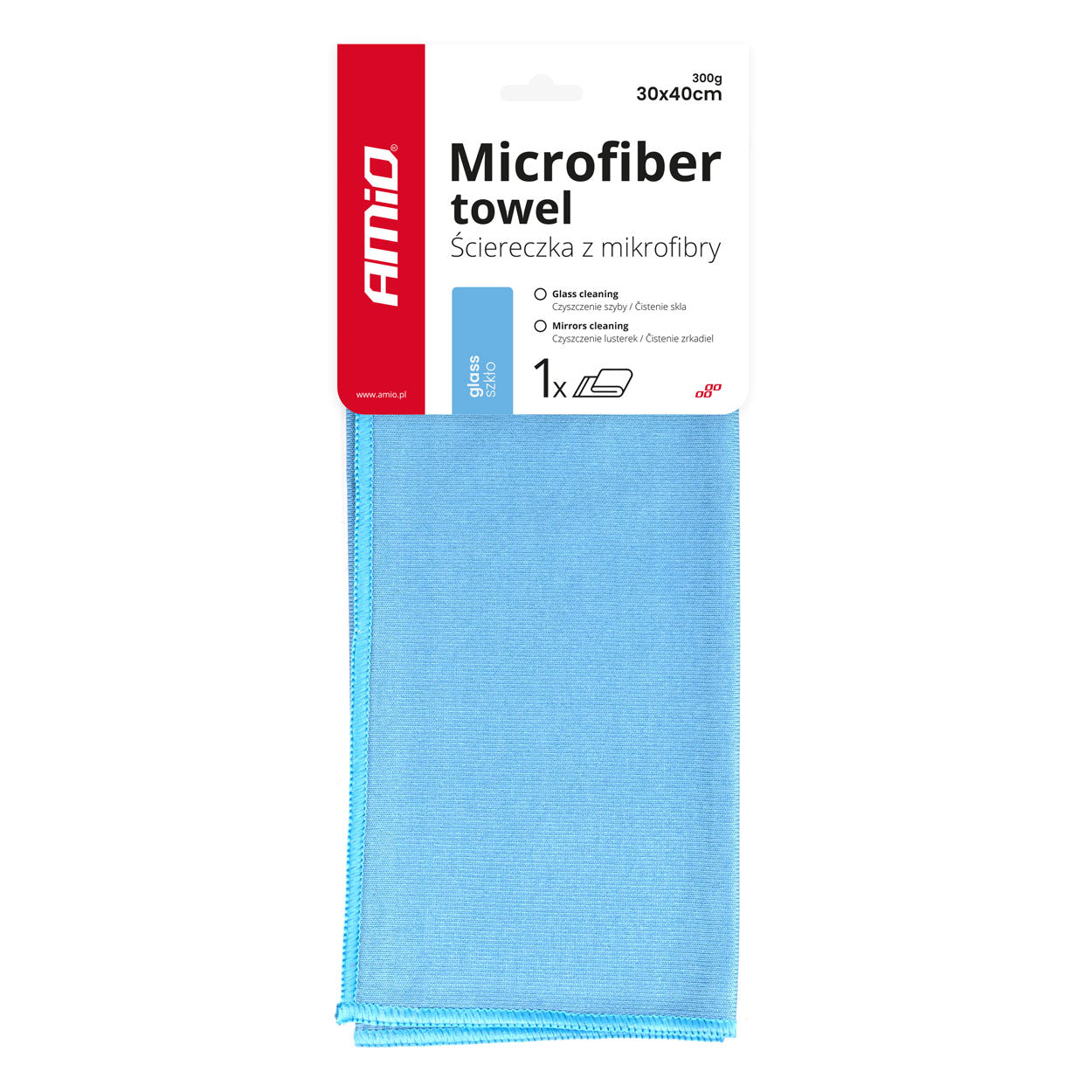 Pano de microfibra para limpar vidros e janelas do automóvel