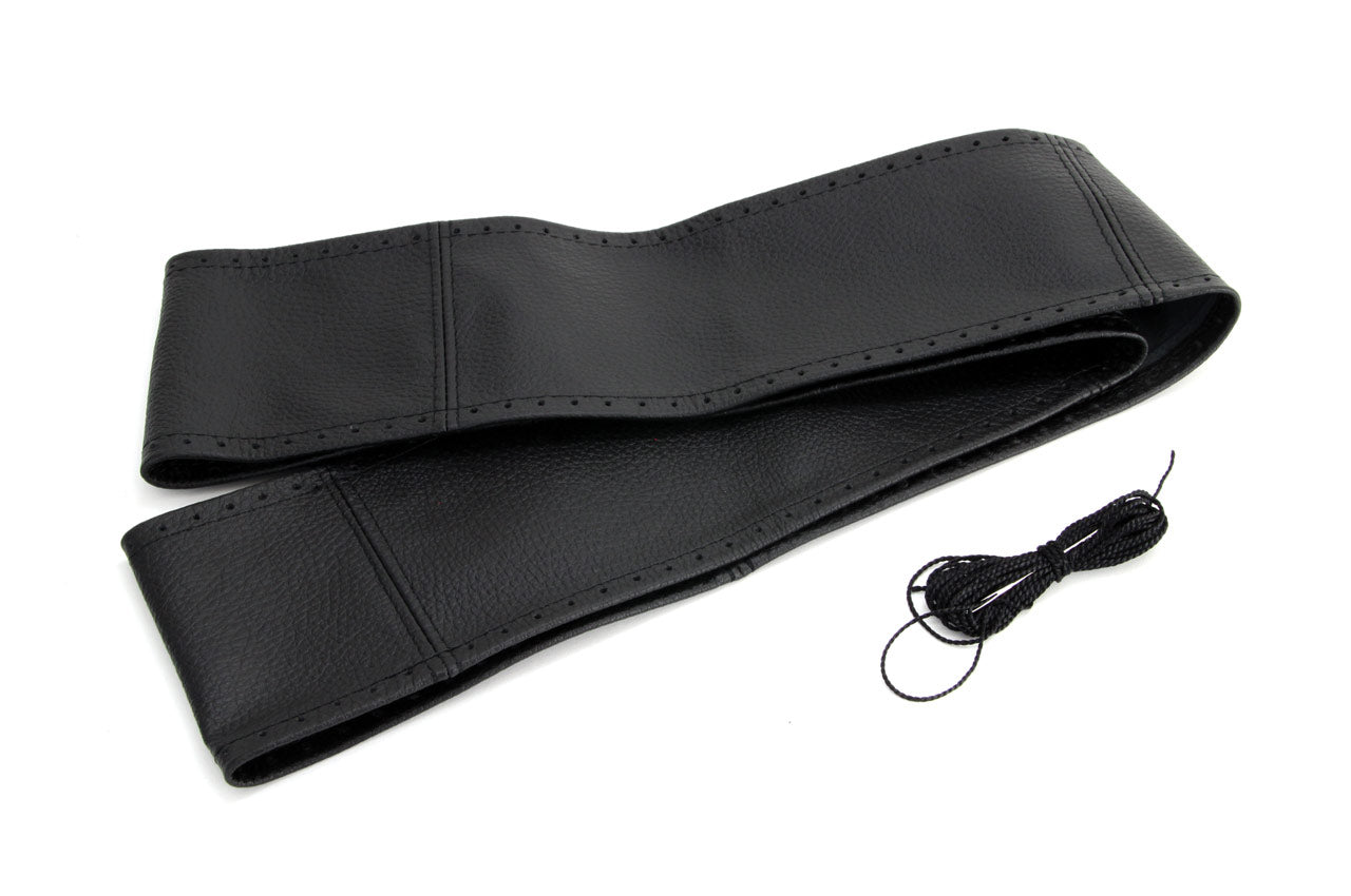 Funda para volante en cuero natural con acabado cosido