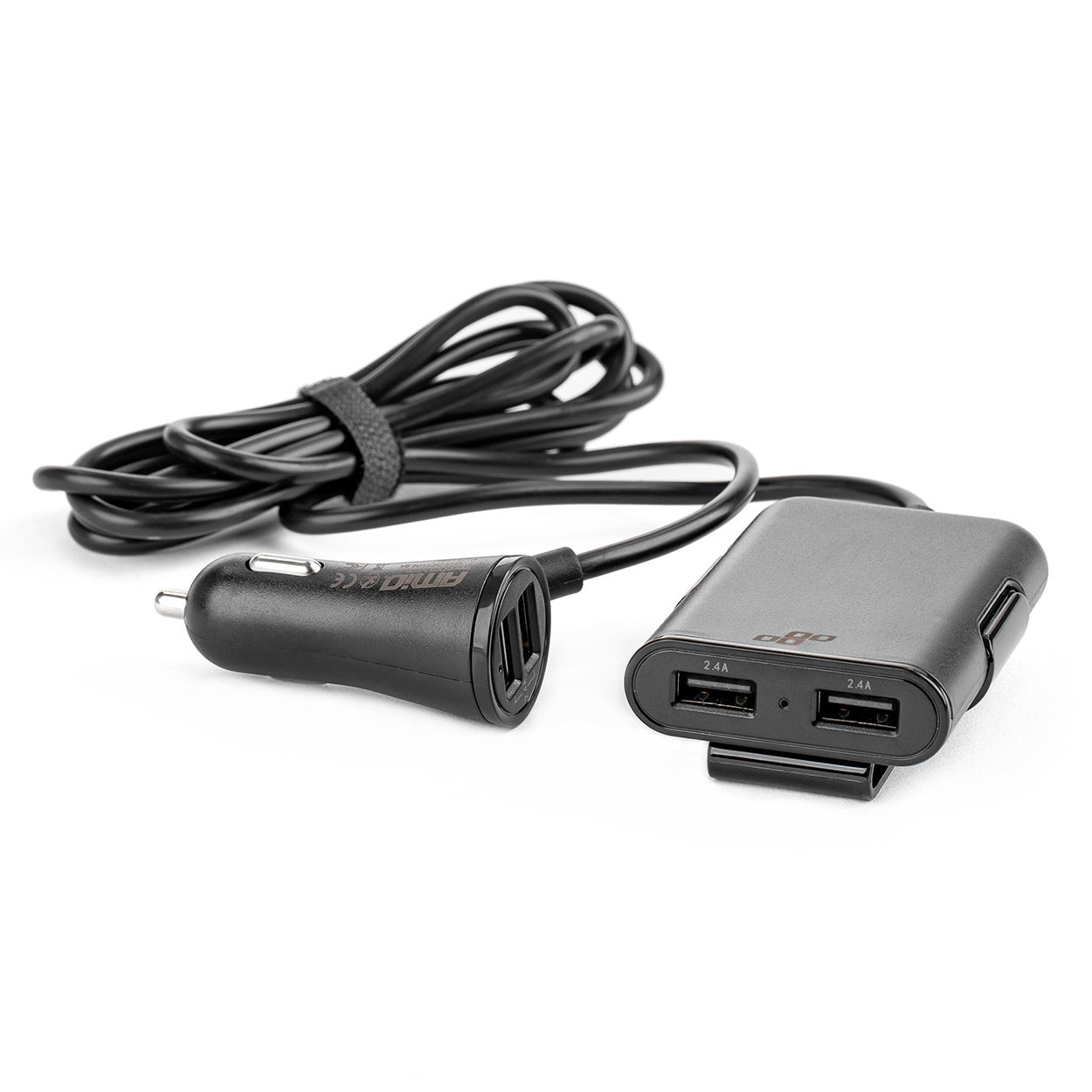 USB autonabíječka s předním i zadním výstupem a čtyřmi USB porty