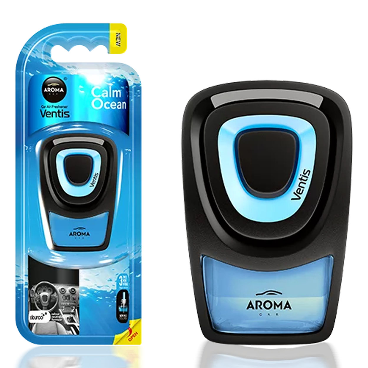 Ambientador Aroma Car Ventis Ocean Calm para la rejilla de ventilación del coche