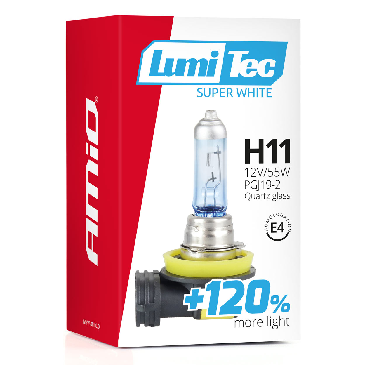 Halogenová žárovka LumiTec Super White s paticí H11