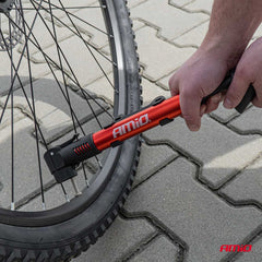Cykelpumpe i aluminium med ventil