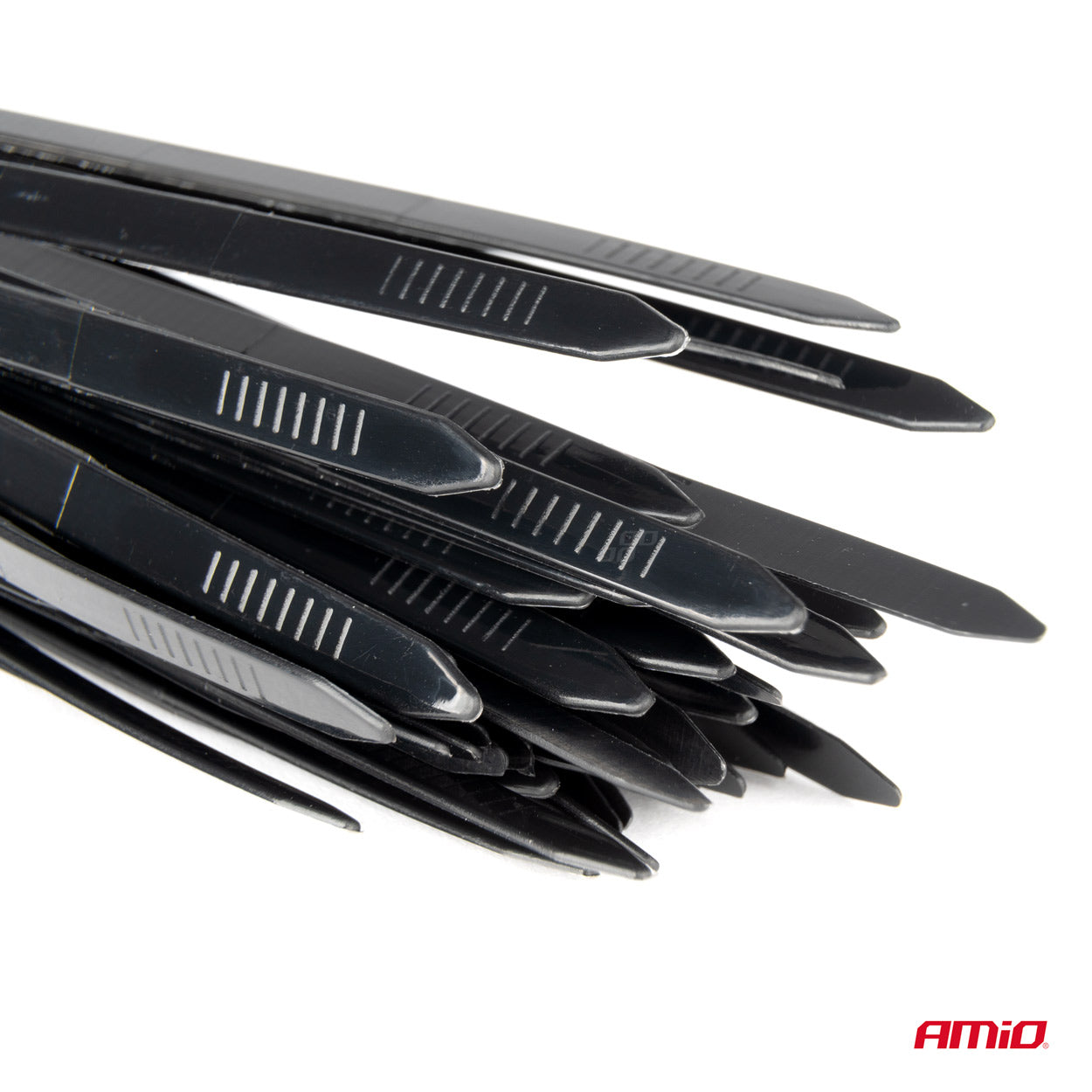 Abraçadeiras em plástico preto, 4,8 x 200 mm