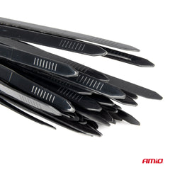 Abraçadeiras em plástico preto, 4,8 x 200 mm