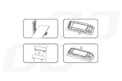 Clips para cinto de segurança montados no carro