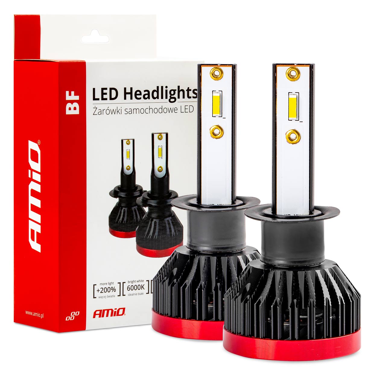 LED žárovky do světlometů H1 se světelnou barvou 6000 K