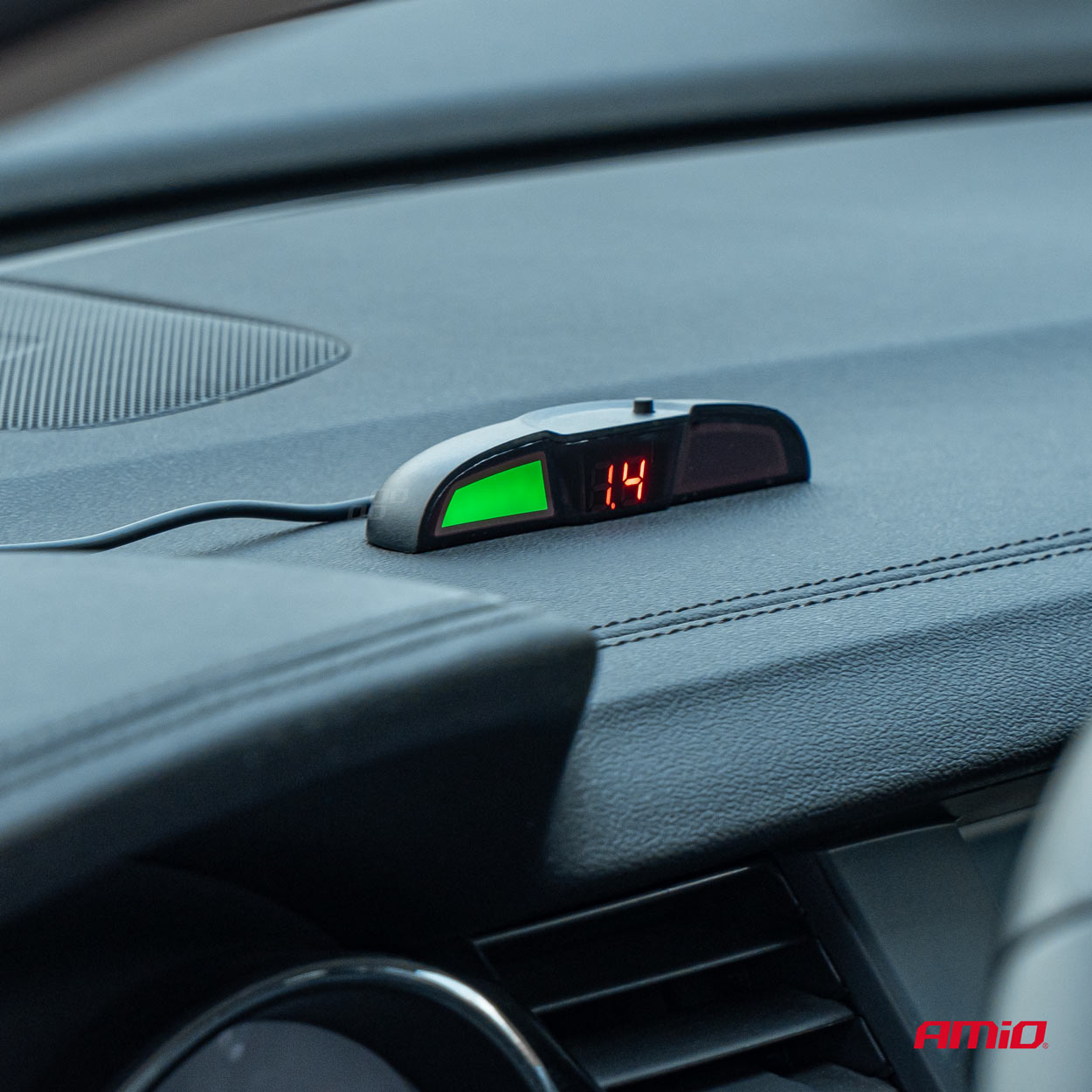 Quatro sensores de estacionamento interiores pretos com montagem de 16,5 mm